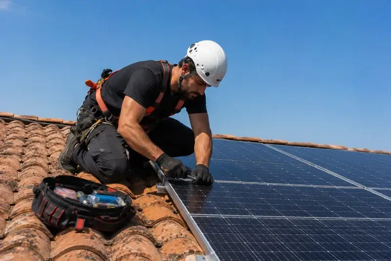 Maintenance et monitoring de panneaux solaires à Treffléan