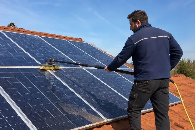 Nettoyage et entretien de panneaux solaires à Treffléan