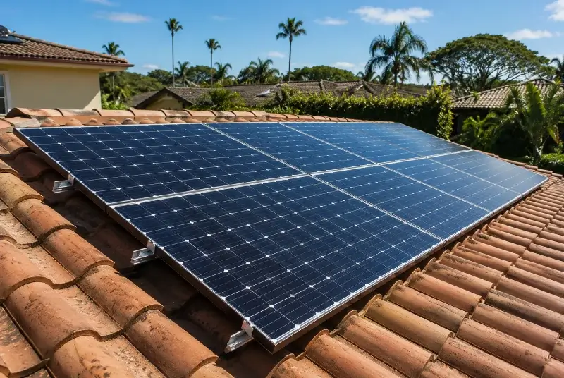 Installation de panneaux solaires à Treffléan